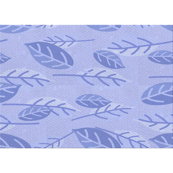 Ahgly Company Indoor Rectangle Patterned Sky Blue Dress Blue Area Rugs, 5' x 8'