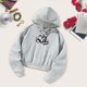 thumbnail image 2 of Sudadera con capucha estampada, cómoda, elegante, versátil, con cordón S, 2 of 8