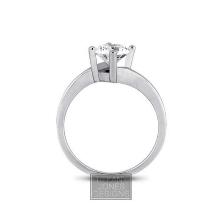 0.32ct J-VS2 Exc Round AGI Natural Diamond 18k Classic Engagement Ring 2.43
