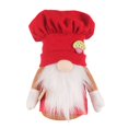 thumbnail image 1 of Gibobby Doll Ornamento Sombrero de Navidad Red Chef Punto Decoración de Navidad Decoración para el(B,Talla única), 1 of 3