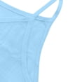 thumbnail image 4 of CIENVNSTG Womens Basic Solid Color Cotton Linen Cami Tops Spaghetti Strap Loose Fit Lightweight Sleeveless Inner Shirts for Summer Daily Dressing Light Blue L, 4 of 5