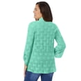 thumbnail image 2 of Woman Within Plus Size Open Front Pointelle Cardigan Sweater, 2 of 6