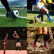 AIRKOUL 5 Pairs Copper Compression Socks High Sport Knee High Compression Socks Improves Circulation, Reduces Swelling & Pain for Nurses, Running, XXL