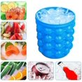 thumbnail image 2 of cubeta de hielo, cubeta de hielo de silicona grande y molde de hielo con tapa, fabricador de cubitos de hielo de silicona, (2 en 1) fabricador de cubitos de hielo que ahorra espacio, fabricador de cu Namotu WMPH-590, 2 of 7