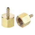 thumbnail image 6 of Uxcell Brass 1/8 Barbed x 1/4NPT Female Thread Barb Hose Fitting 2 Pack, 6 of 6
