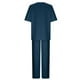 thumbnail image 4 of ICHUANYI ClearanceWomen's Summer Suit Fashion Short Sleeve Solid Color Trousers Casual Two-Piece Suit(Dark Blue, S) ICHUANYI WER20232080502337, 4 of 5