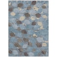 thumbnail image 2 of Addison Rugs Chantille Indoor/Outdoor Transitional Floral Teal Machine Washable Rectangle Rug, 3' x 5', 2 of 8