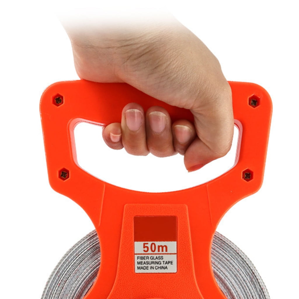 MOMOJIA Ergonomic Handle Measuring Tape 20M 30M 50M 100M Open Reel Tape Measure Tool