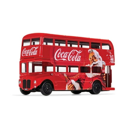Diecast London Double Decker Bus - Coca Cola Santa