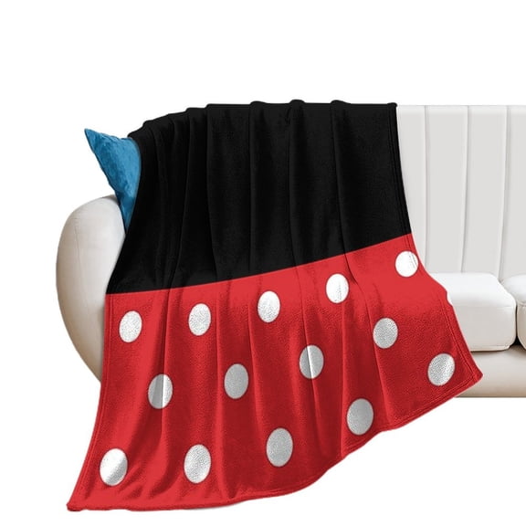 Cartoon Mouse Character Blanket Soft Throw Warm Lightweight Plush Blanket for Couch Bed Sofa
