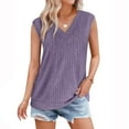 thumbnail image 6 of Womens Knitted Ribbed Tank Tops, Sleeveless Pullover for Women Fall Summer Fashion Warm Solid Color V Neck Thin Sweaters, 6 of 6