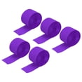 thumbnail image 1 of Unique Bargains Crepe Paper Streamer Decoration 82ft Long 1.77 Inch Wide, Purple 5 Pack, 1 of 5