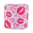 thumbnail image 2 of Valentine'S Day Ribbon Lip Print & Heart Design Vibrant Colors 1.96Inch X 14.7Ft Anniversary Gifts Craft Supplies For Valentine Gift Wrapping Diy Crafts Decor, 2 of 6