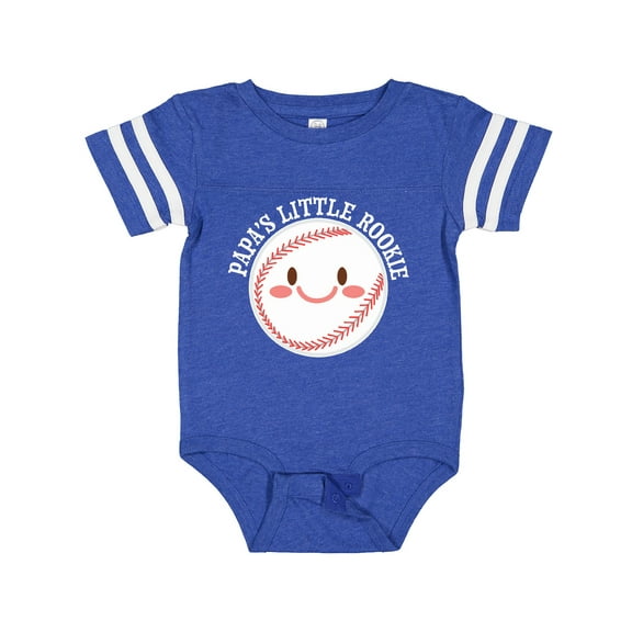 Inktastic Papa's Little Rookie Baseball Boys or Girls Baby Bodysuit