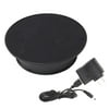 20cm Black Velvet Top Electric Motorized Rotating Display Turntable for Model Jewelry Hobby Collectible Decor - With 110v Ac Adapter