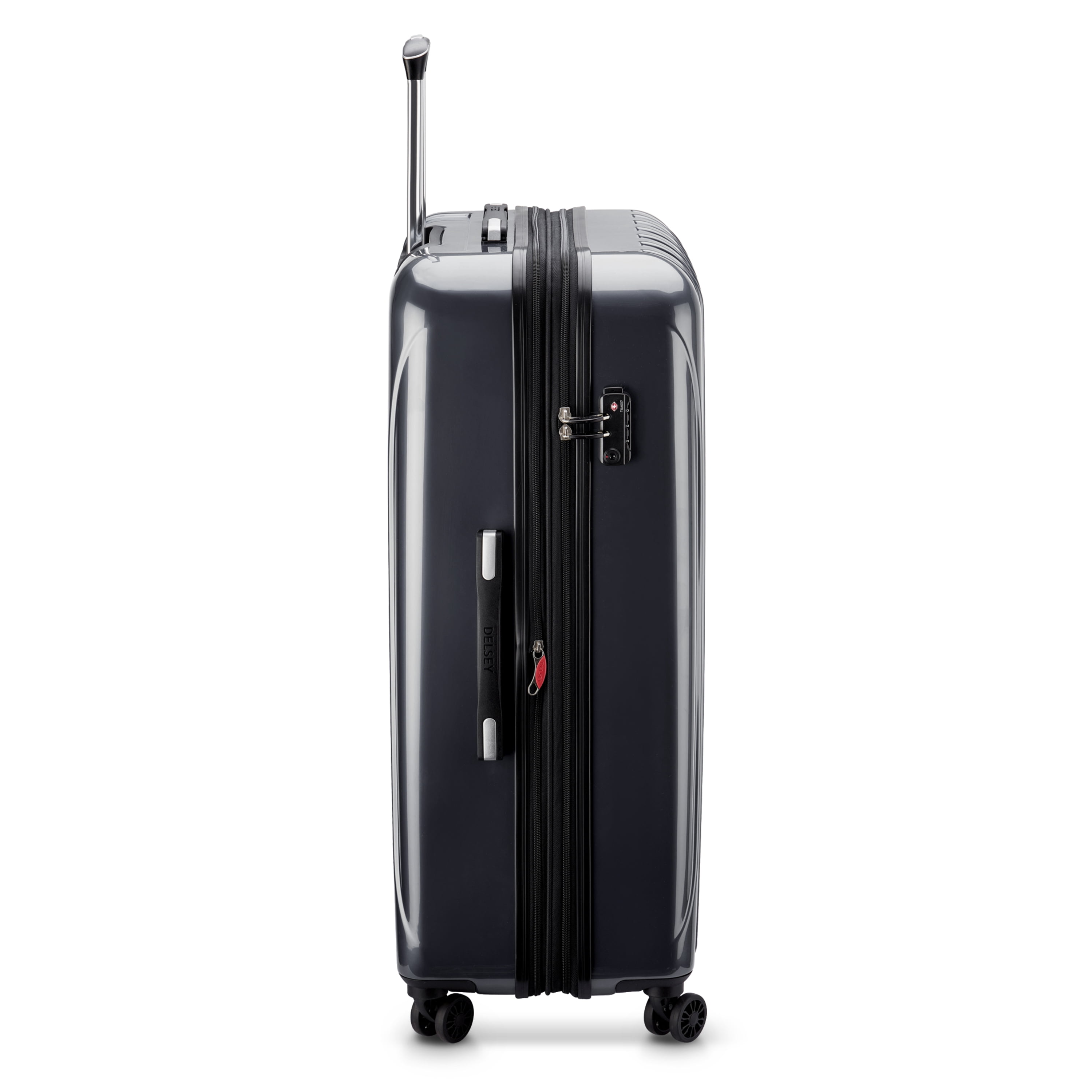 DELSEY PARIS Helium Aero 29" Hardside Expandable Spinner Checked Luggage, Steel Grey