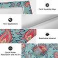 thumbnail image 6 of Red Teal Boho Botanical Outdoor Rug for Patio/Deck/Porch, Non-Slip Large Area Rug 3 x 5 Ft, Southwestern Retro Ethnic Tribal Indoor Outdoor Rugs Washable Area Rugs, Camping Rug Carpet Runner, 6 of 8
