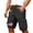 Dark Gray, variant on Men's Independence Day Patriotic Print Bermuda Length Cargo Shorts with Pockets Casual for Outdoor L