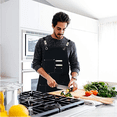 thumbnail image 5 of Delantales de chef para hombres y mujeres con bolsillos grandes, delantal de trabajo de lona de algodón, 5 of 5
