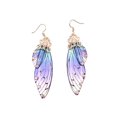 thumbnail image 1 of Pendientes Largos Coloridos Con Alas De Cigarra, Pendientes De Cristal Con Alas De Mariposa Transparentes Para Novia Para Mujer Monstrate AP005642-00, 1 of 6