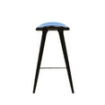 thumbnail image 2 of Boraam Lucio 29-Inch Oval Bar Stool with Blue Faux Leather Upholstery, 2 of 3