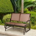thumbnail image 2 of Giantex Powder Coated Steel Outdoor Glider Bench - Brown, 2 of 7