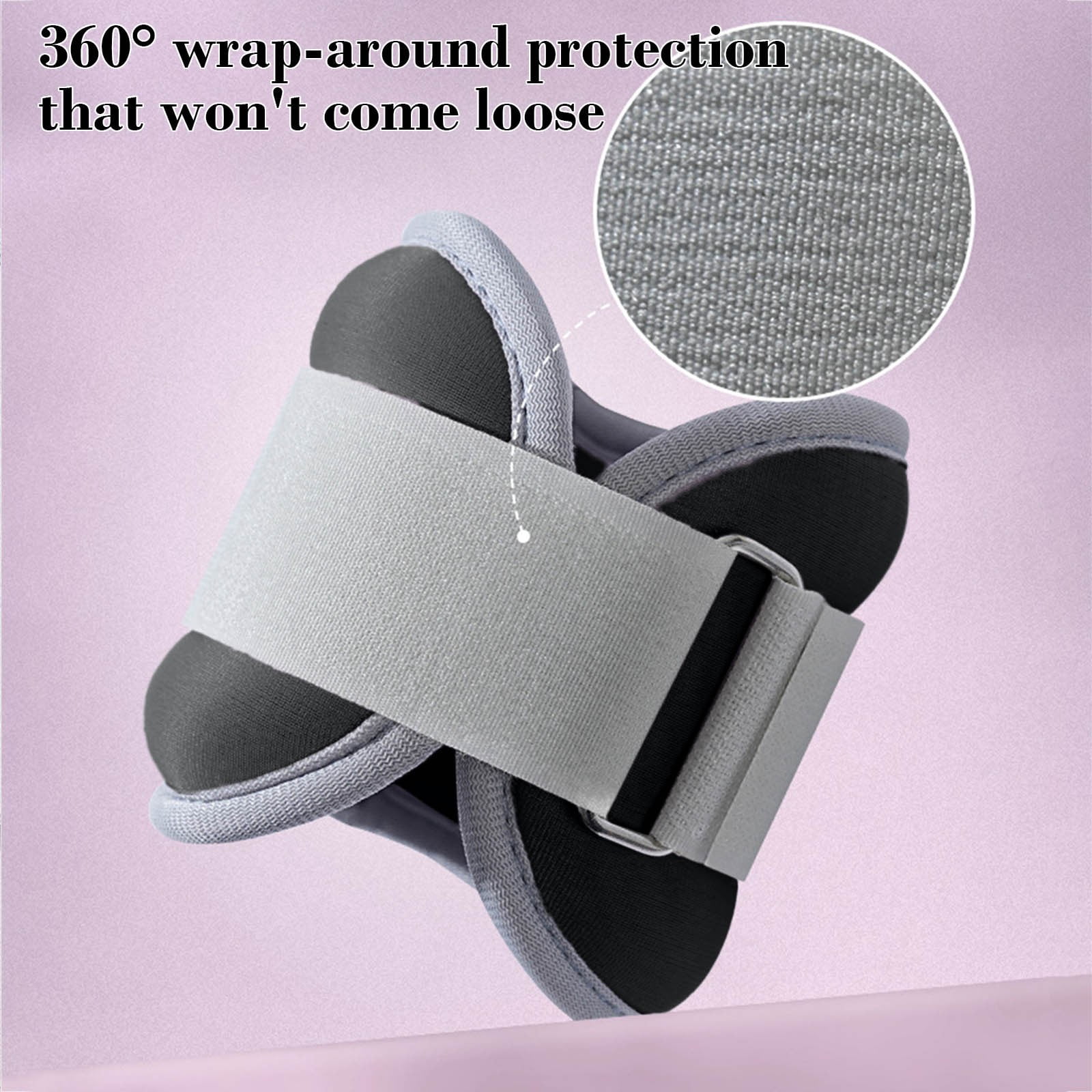 Ovzne Adjustable Ankle Wrist Weights – 2LB Steel Grit Sandbags for Running, Dance Strength Training