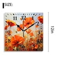 thumbnail image 2 of 12 Inch Wall Clock Battery Operated Silent Clock Decorative for Office, Kitchen, Outdoor, Living Room，Flowers Paintings Landscape Style, 2 of 4