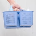 thumbnail image 4 of Plastic Portable Shower Caddy Basket Bucket, Cleaning Shower Basket with Handle Compartments Storage Basket Organizer for Bathroom Kitchen College Dorm Sink, Dark Blue, 4 of 6