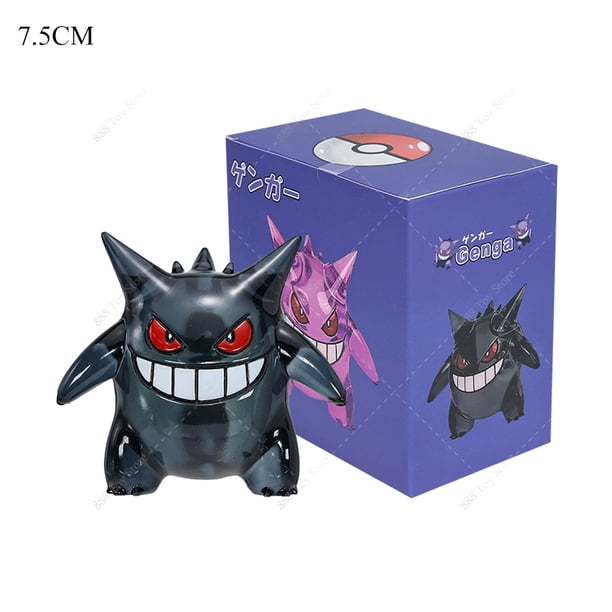 Venta caliente Figura de Pokémon Gengar Patrón de tatuaje Transparente Negro Púrpura Modelo Coleccionable Figuras de Acción de PVC Snorlax Regalos para Niños