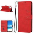 thumbnail image 1 of Feishell for iPhone 14 Pro Max 6.7 inch Wallet Case,for Women Men,Love Heart Pattern Embossed Plain PU Leather Magnetic Clasp Credit Card Slots Folio Flip Kickstand Phone Cover,Red, 1 of 11
