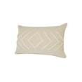 thumbnail image 6 of Ox Bay Woven Paths Directional Diamond Lumbar Throw Pillow, 16" x 24", Off-White, 6 of 7