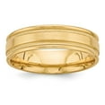 thumbnail image 1 of 14K Yellow Gold Ring Band Wedding Comfort Heavy Fit Fancy, 1 of 3