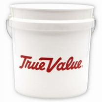 Leaktite 02GT1TVU200 2-Gallon White Plastic True Value Industrial Pail Bucket - Quantity of 8