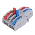thumbnail image 3 of 10/5/2/1PCS Mini Fast Wire Connector Universal Wiring Cable Connector Push-in Conductor Terminal Block ，Quick Splice Terminal Blocks Wire Connecting, 3 of 8