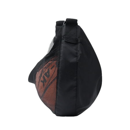 Necvior Basketball Training Net Bag Side Carry Single Football Net Pouch Backpack