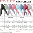 thumbnail image 2 of FITVALEN Womens High Waist Seamless Leggings Workout Yoga Stretch Pants Butt Lift Tummy Control Booty Tights, 2 of 6