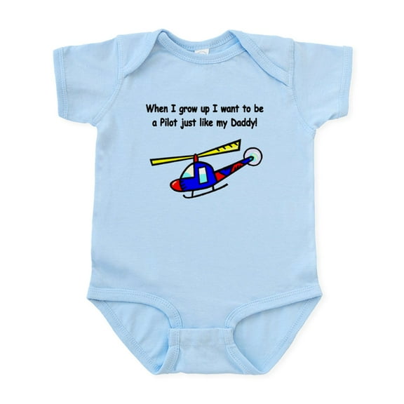 CafePress - Helicopter Pilot Daddy Infant Bodysuit - Baby Light Bodysuit, Size Newborn - 24 Months