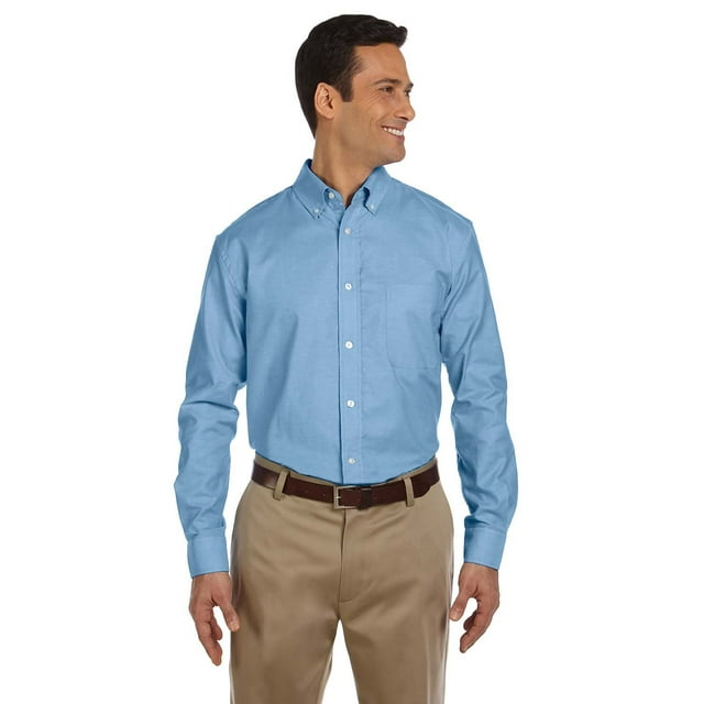Harriton Oxford à Manches Courtes pour Hommes avec Protection Anti-Taches