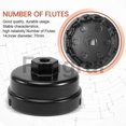 thumbnail image 2 of For 38inch 14 flutes oil filter wrench cap housing tool remover cup for prius ct200h, 2 of 5
