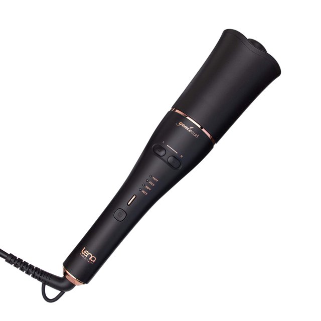 LENA Auto Hair Curling Wand Rizador de cabello profesional Plancha Styler Herramienta de peinado giratoria automática con barril iónico de cerámica y sensor inteligente antiatascos para cabello largo