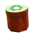 thumbnail image 4 of Reposapiés otomano plegable con almacenamiento, elegante y ahorrador de espacio para juguetes. Kiwi, 4 of 9