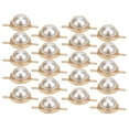 thumbnail image 3 of 20 Uds. Remache De Media Cuenta, Botón De Clip De Perla Semicircular, Accesorios De Decoración Semicirculares De Plástico Y Metal, 3 of 7