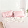 thumbnail image 2 of Kelnaro 2 Pack Satin Pillowcases Queen Size 20"x30", Ultra Silky Soft Breathable Pillow Cases, Hair & Skin Friendly, Light Pink, 2 of 5