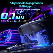 Oilsky 024 Wireless Gaming Controller compatible with PC, iOS, and Android, Bluetooth Gaming Controller with RGB Lights, Hall Joysticks/Hall Triggers, Black