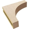 thumbnail image 6 of 3"W x 12"D x 12"H Thin Huntington Rough Cedar Woodgrain TimberThane Corbel, Primed Tan, 6 of 6