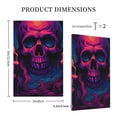 thumbnail image 3 of KLL Purple-Red Skull Pattern Electrical Outlet Covers, 3" x 5" 1 Pack Electric Receptacle Plug Covers for Decorator Receptacle Outlet & Switch-Style V, 3 of 6