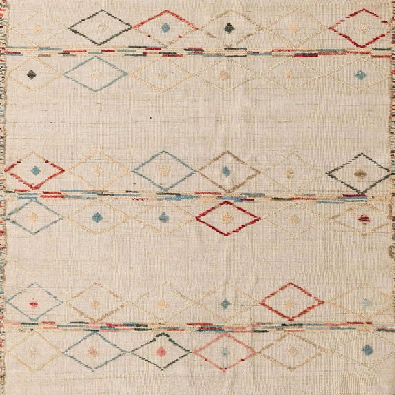 Ahgly Company Indoor Square Abstract Brown Solid Area Rugs, 3' Square