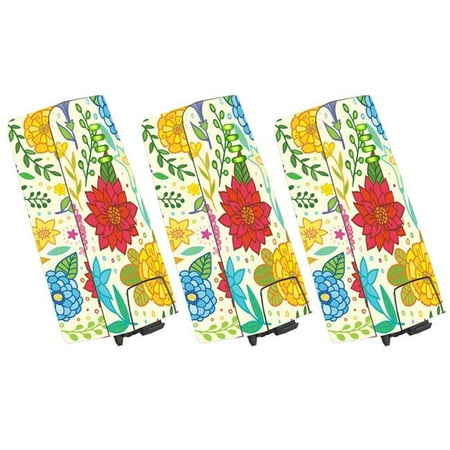 MightySkins PAANABAT-Flower Garden Skin for Parrot Anafi Drone Battery - Flower Garden - Pack of 3