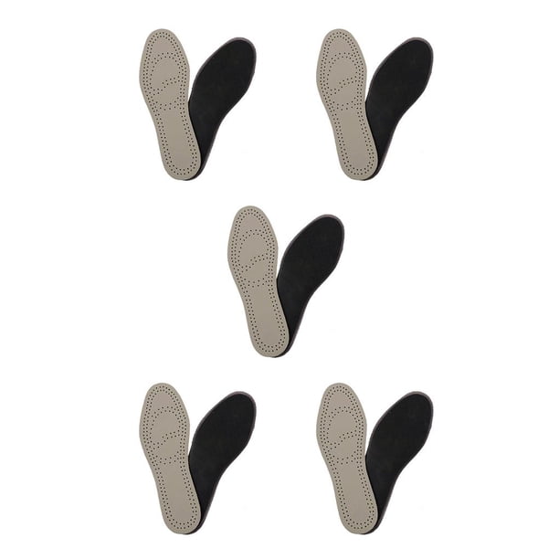 Plantilla de cuero Qarigey para zapatos lavables absorbentes de golpes albaricoque claro